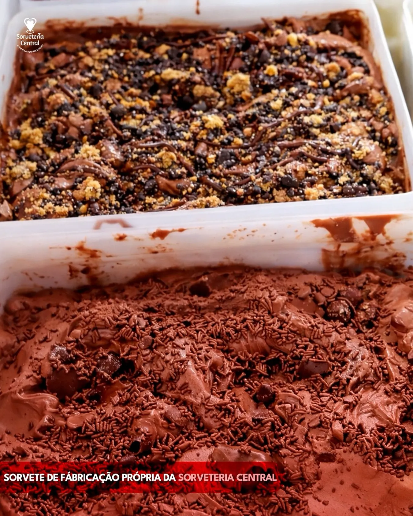 Produção artesanal Sorveteria Central