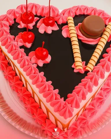 Torta Gelada Coração